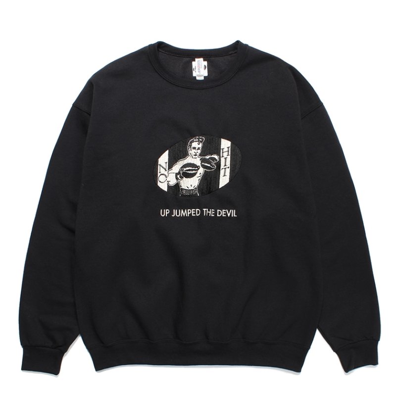 画像1: WACKO MARIA/SWEAT SHIRT（BLACK）［クルーネックスウェット-23秋冬］