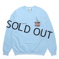 WACKO MARIA/SWEAT SHIRT（BLUE）［クルーネックスウェット-23秋冬］
