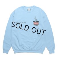 WACKO MARIA/SWEAT SHIRT（BLUE）［クルーネックスウェット-23秋冬］