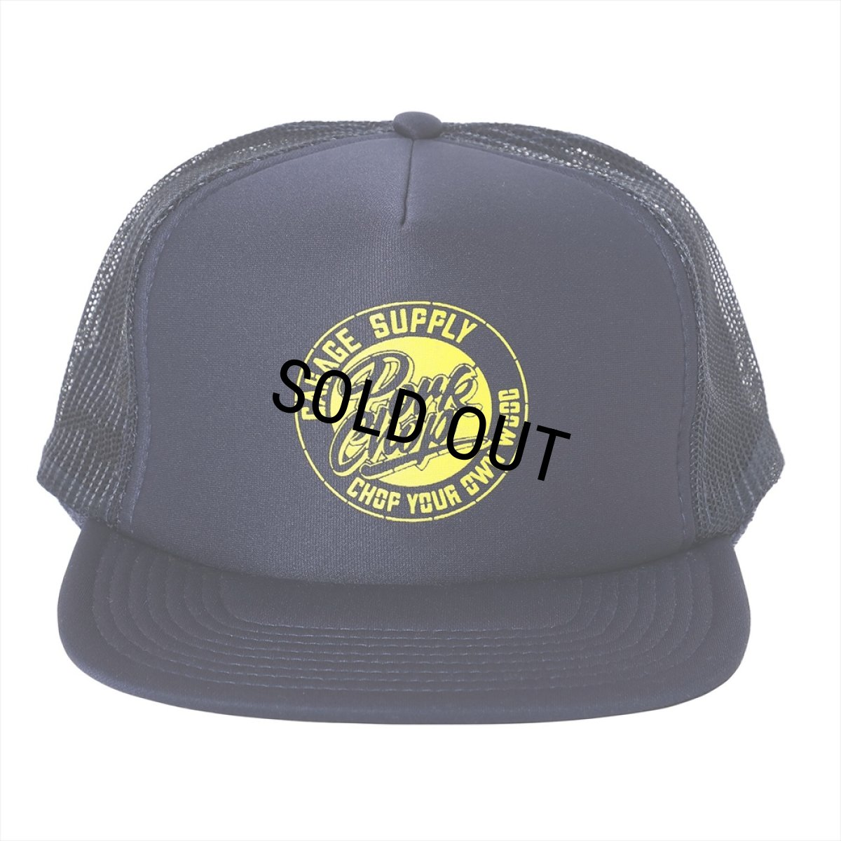 画像1: PORKCHOP/STENCIL CS MESH CAP（NAVY）［メッシュキャップ-23秋冬］ (1)