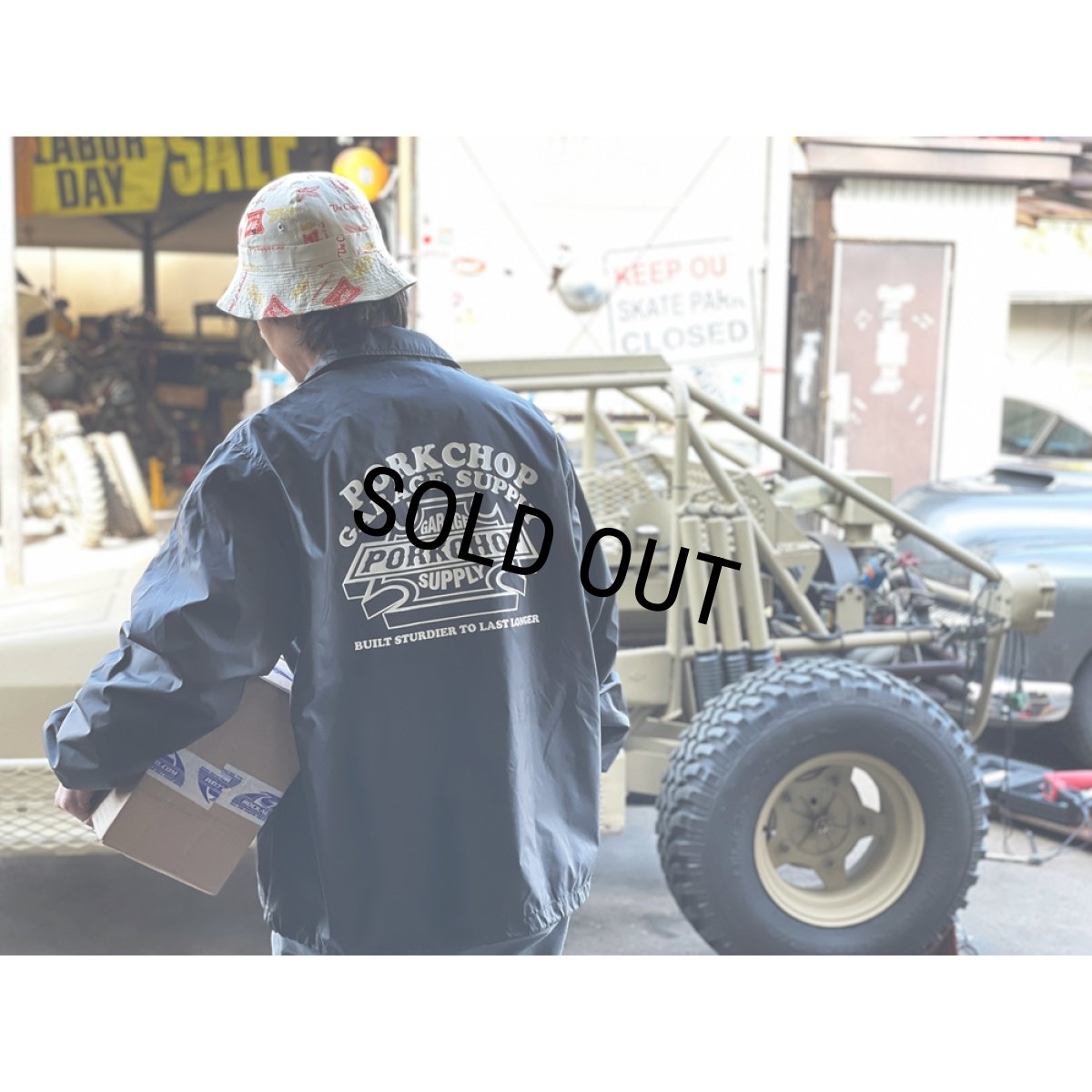 画像8: PORKCHOP/3D B&S COACH JKT（BLACK）［コーチJKT-23秋冬］ (8)