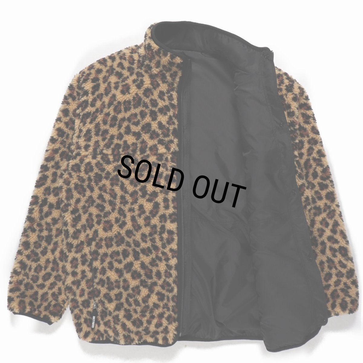 画像2: WACKO MARIA/REVERSIBLE LEOPARD BOA FLEECE JACKET（BEIGE）［リバーシブルレオパードボアフリースJKT-23秋冬］ (2)