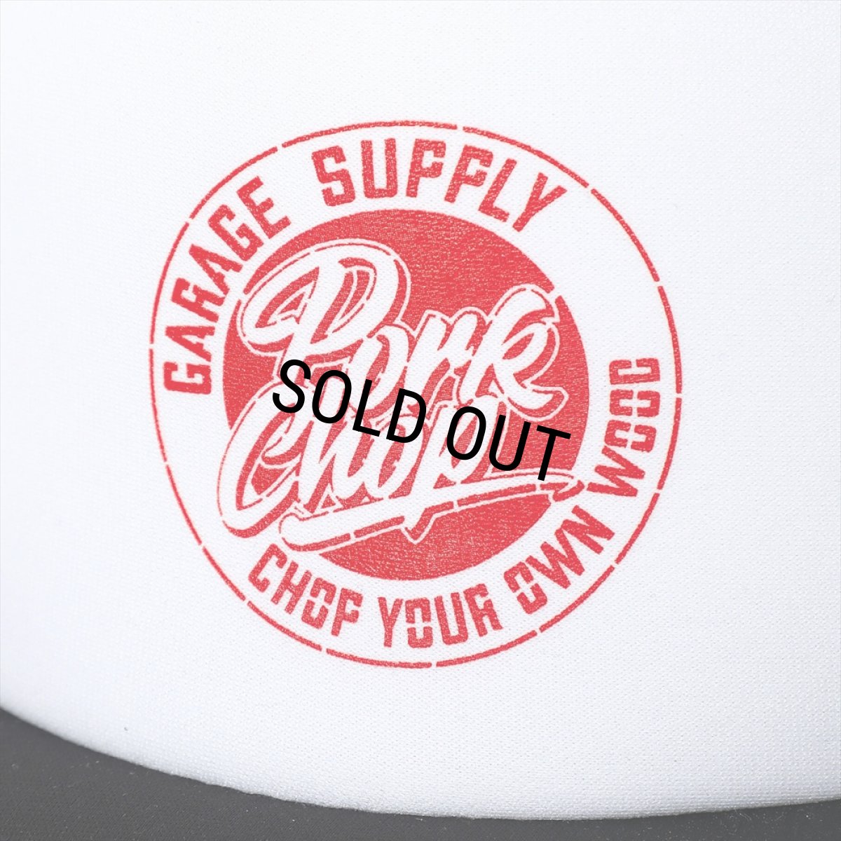 画像3: PORKCHOP/STENCIL CS MESH CAP（WHITE/BLACK）［メッシュキャップ-23秋冬］ (3)