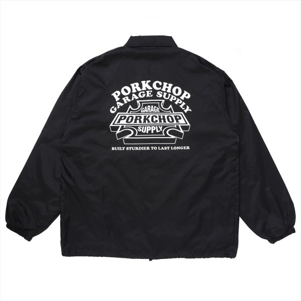 画像1: PORKCHOP/3D B&S COACH JKT（BLACK）［コーチJKT-23秋冬］