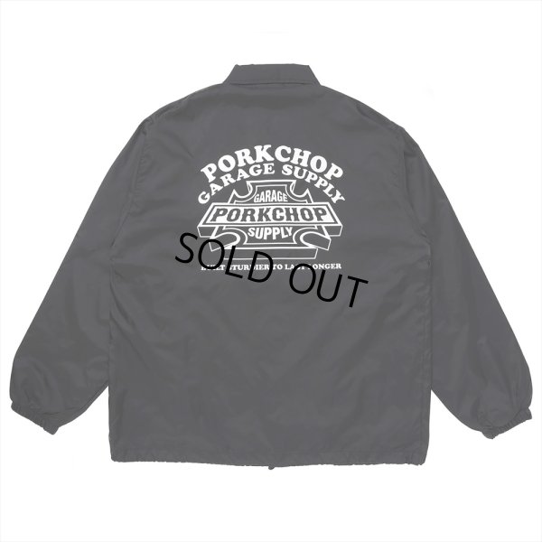 画像1: PORKCHOP/3D B&S COACH JKT（BLACK）［コーチJKT-23秋冬］