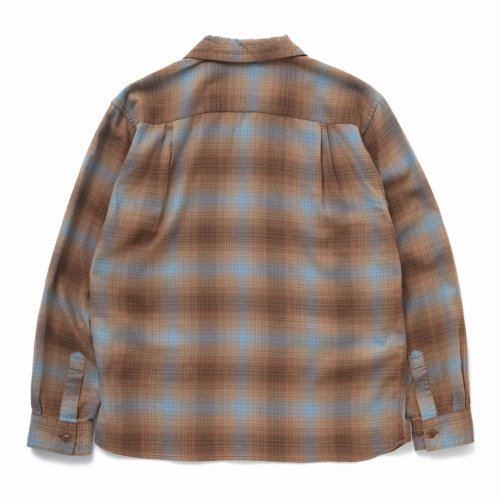 他の写真2: 【30%OFF】RATS/COTTON RAYON CHECK SHIRT（BROWN CHECK）［コットンレーヨンチェックシャツ-23秋冬］