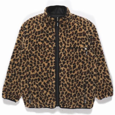 画像1: WACKO MARIA/REVERSIBLE LEOPARD BOA FLEECE JACKET（BEIGE）［リバーシブルレオパードボアフリースJKT-23秋冬］