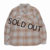 【30%OFF】RATS/COTTON RAYON CHECK SHIRT（BROWN CHECK）［コットンレーヨンチェックシャツ-23秋冬］