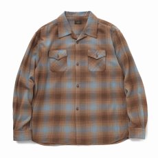 画像1: 【30%OFF】RATS/COTTON RAYON CHECK SHIRT（BROWN CHECK）［コットンレーヨンチェックシャツ-23秋冬］ (1)