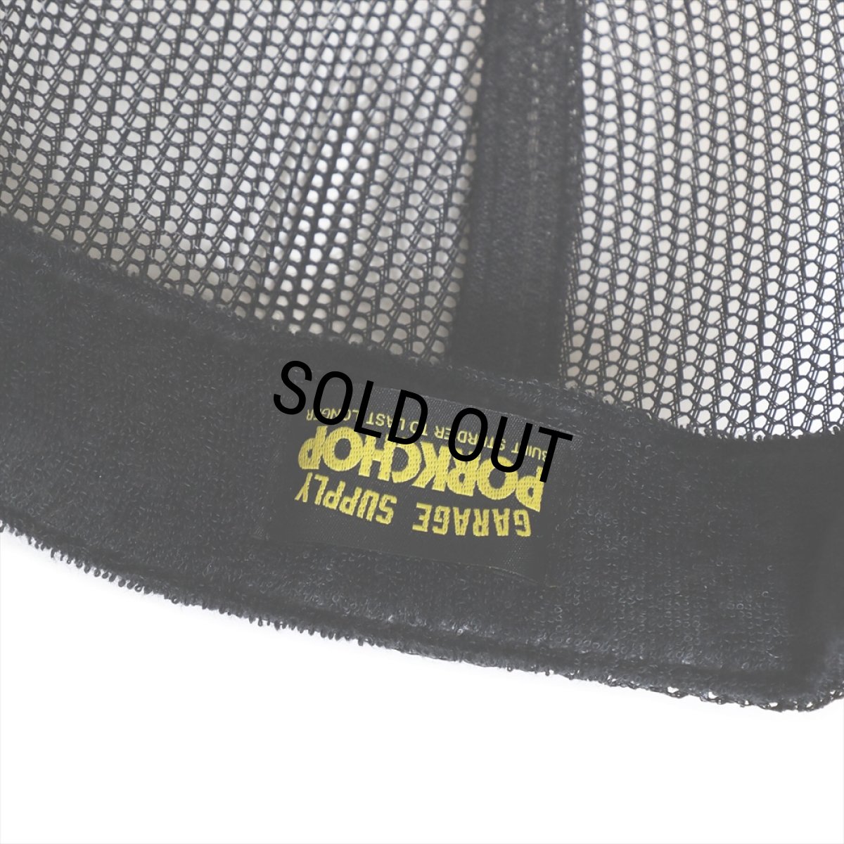 画像4: PORKCHOP/STENCIL CS MESH CAP（BLACK）［メッシュキャップ-23秋冬］ (4)