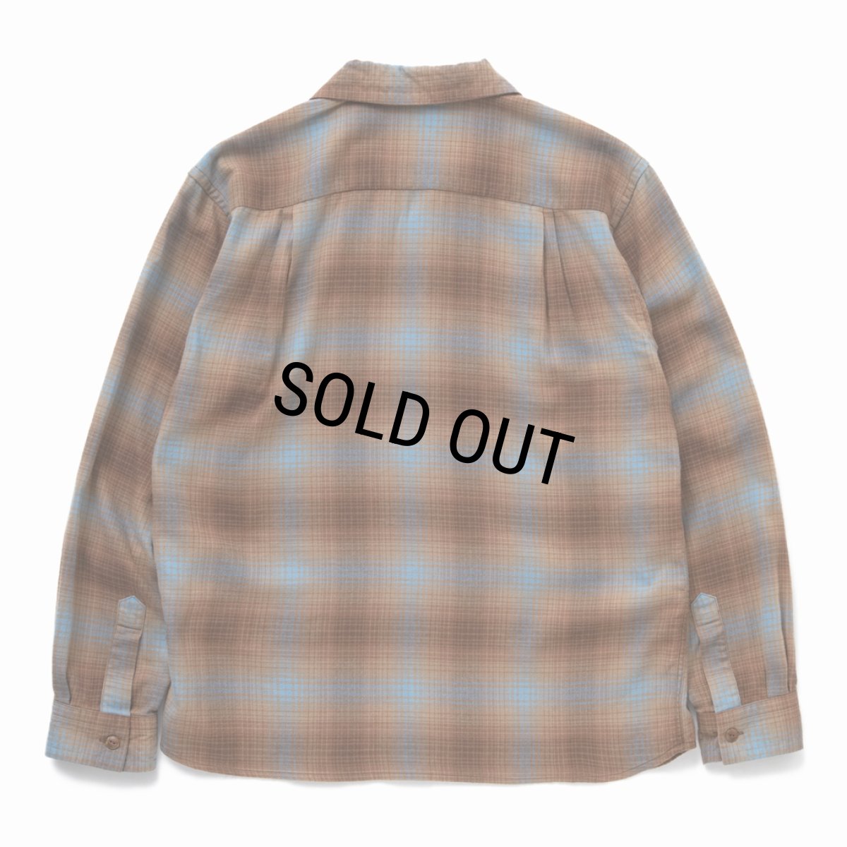画像2: 【30%OFF】RATS/COTTON RAYON CHECK SHIRT（BROWN CHECK）［コットンレーヨンチェックシャツ-23秋冬］ (2)