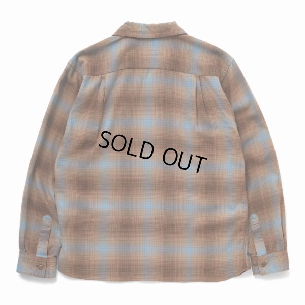 画像2: 【30%OFF】RATS/COTTON RAYON CHECK SHIRT（BROWN CHECK）［コットンレーヨンチェックシャツ-23秋冬］