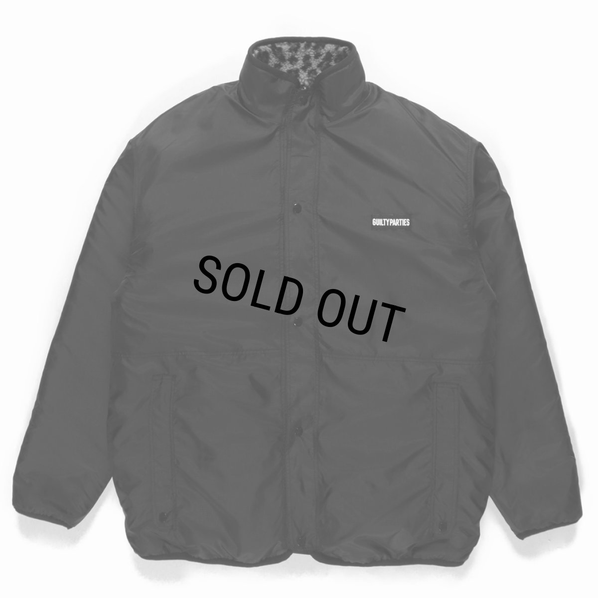 画像3: WACKO MARIA/REVERSIBLE LEOPARD BOA FLEECE JACKET（GRAY）［リバーシブルレオパードボアフリースJKT-23秋冬］ (3)