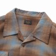 画像3: 【30%OFF】RATS/COTTON RAYON CHECK SHIRT（BROWN CHECK）［コットンレーヨンチェックシャツ-23秋冬］