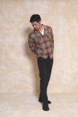 画像6: 【30%OFF】RATS/COTTON RAYON CHECK SHIRT（BROWN CHECK）［コットンレーヨンチェックシャツ-23秋冬］