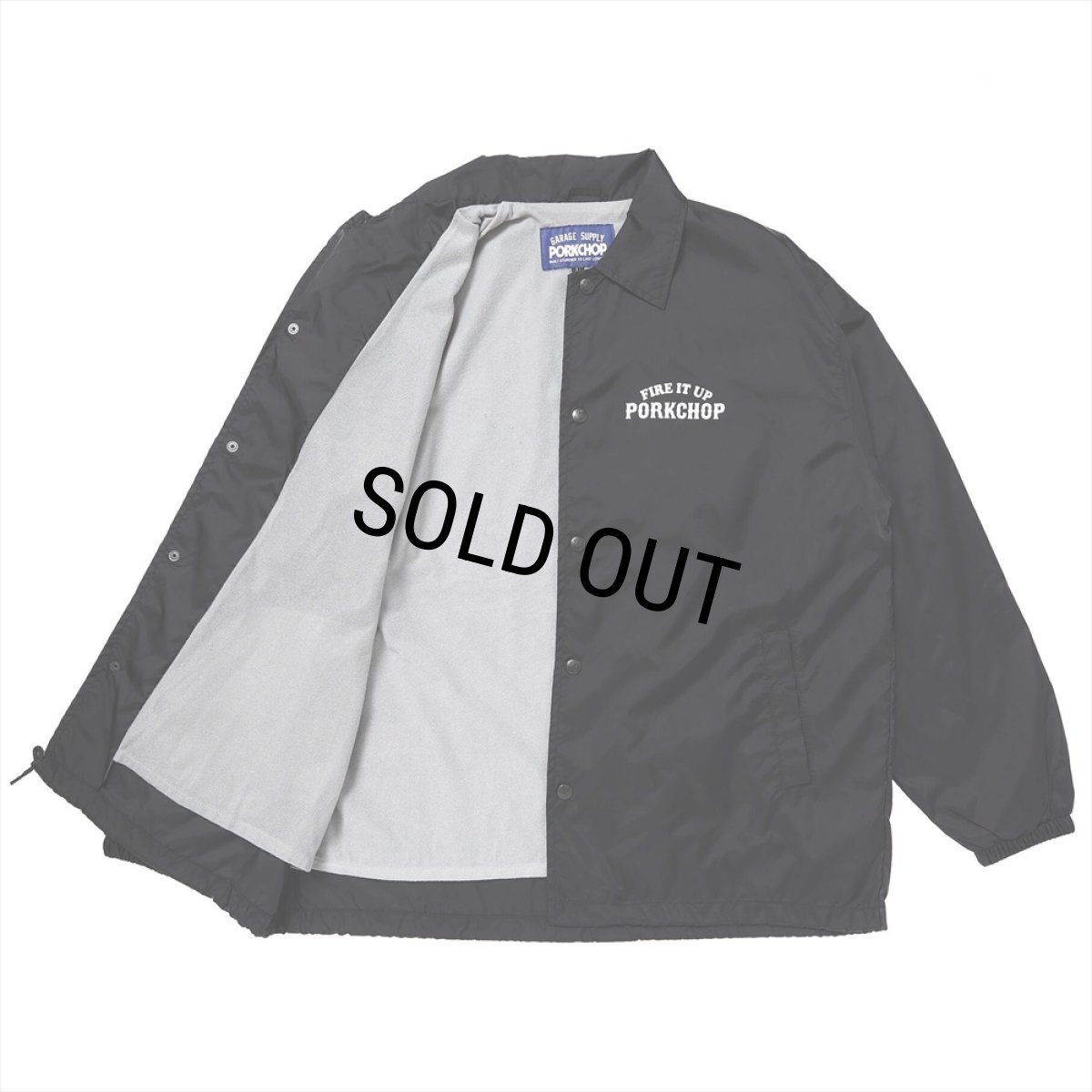 画像3: PORKCHOP/3D B&S COACH JKT（BLACK）［コーチJKT-23秋冬］ (3)