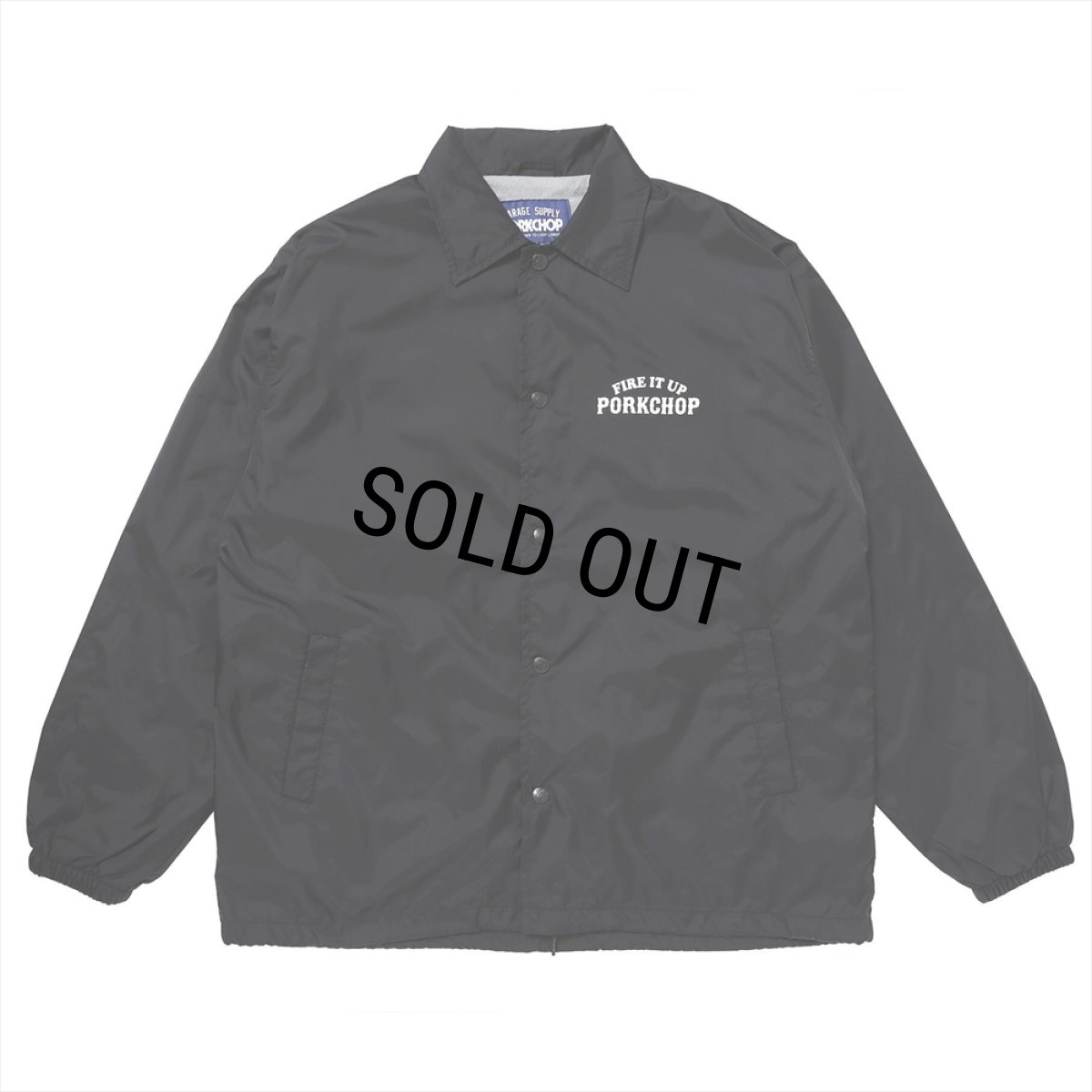 画像2: PORKCHOP/3D B&S COACH JKT（BLACK）［コーチJKT-23秋冬］ (2)