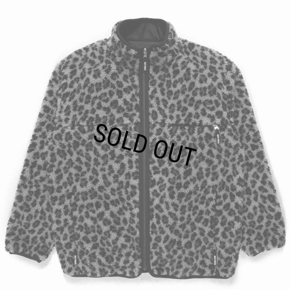 画像1: WACKO MARIA/REVERSIBLE LEOPARD BOA FLEECE JACKET（GRAY）［リバーシブルレオパードボアフリースJKT-23秋冬］ (1)