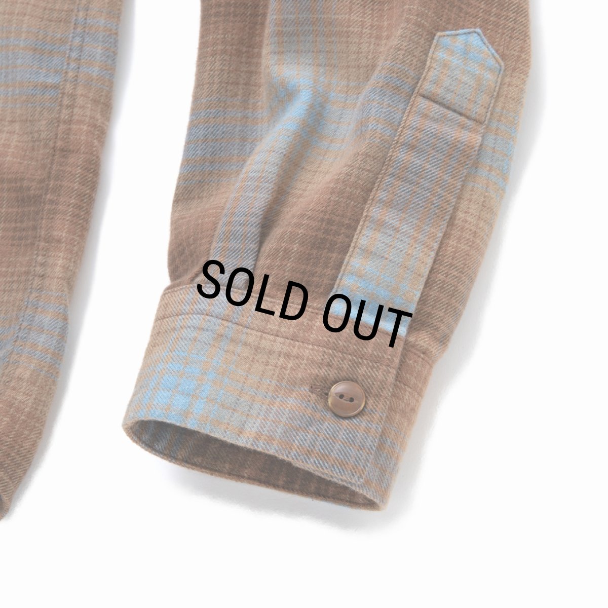 画像4: 【30%OFF】RATS/COTTON RAYON CHECK SHIRT（BROWN CHECK）［コットンレーヨンチェックシャツ-23秋冬］ (4)