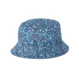 CHALLENGER/PAISLEY HAT（BLUE GRAY/PURPLE）［ペイズリーハット-24春夏］