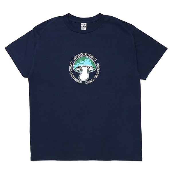 画像1: CHALLENGER/SHROOM TEE（NAVY）［プリントT-24春夏］