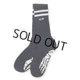 CHALLENGER/SKULL FOOT SOCKS（BLACK）［スカルフットソックス-24春夏］