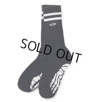 CHALLENGER/SKULL FOOT SOCKS（BLACK）［スカルフットソックス-24春夏］
