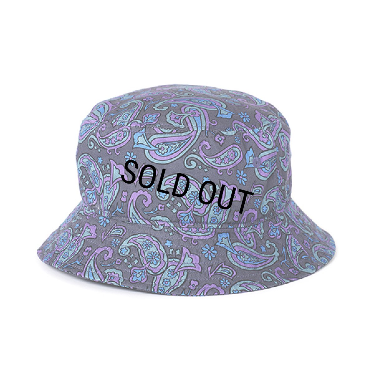 画像2: CHALLENGER/PAISLEY HAT（CHARCOAL/PURPLE）［ペイズリーハット-24春夏］ (2)
