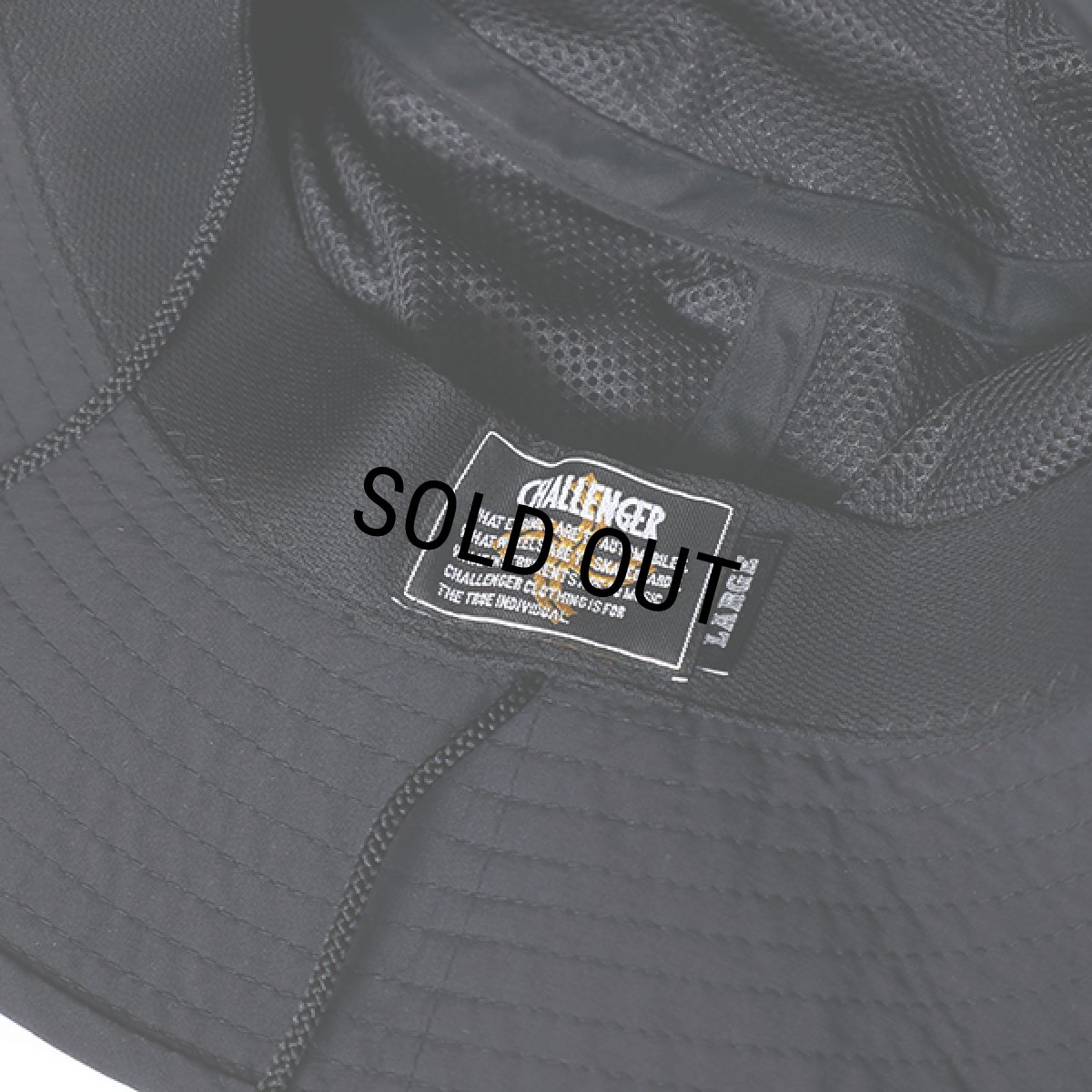 画像7: CHALLENGER/BEACH BUCKET HAT（BLACK）［ビーチバケットハット-24春夏］ (7)
