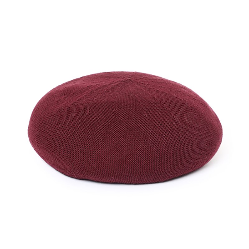 画像1: CHALLENGER/COTTON BERET（BURGUNDY）［コットンベレー帽-24春夏］