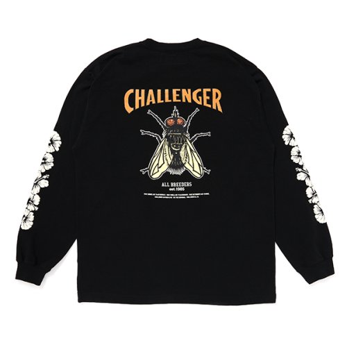 他の写真2: CHALLENGER/L/S HIBISCUS TEE（BLACK）［プリント長袖T-24春夏］