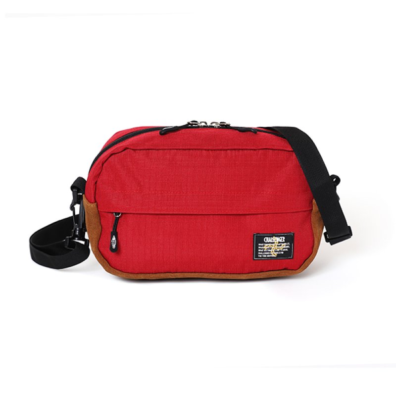 画像1: CHALLENGER/NYLON SHOULDER POUCH（RED）［ナイロンショルダーポーチ-24春夏］
