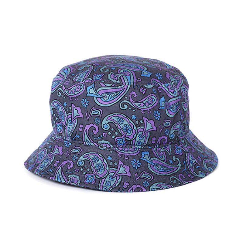 画像2: CHALLENGER/PAISLEY HAT（CHARCOAL/PURPLE）［ペイズリーハット-24春夏］