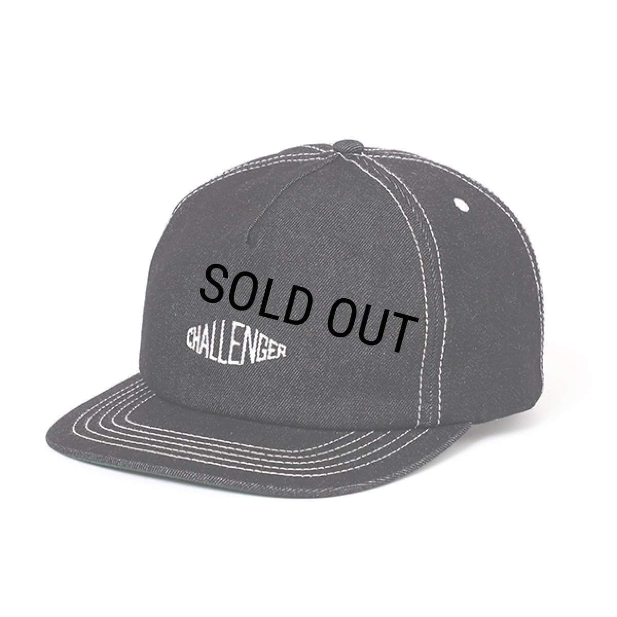画像1: CHALLENGER/DENIM LOGO CAP（INDIGO）［デニムロゴキャップ-24春夏］ (1)