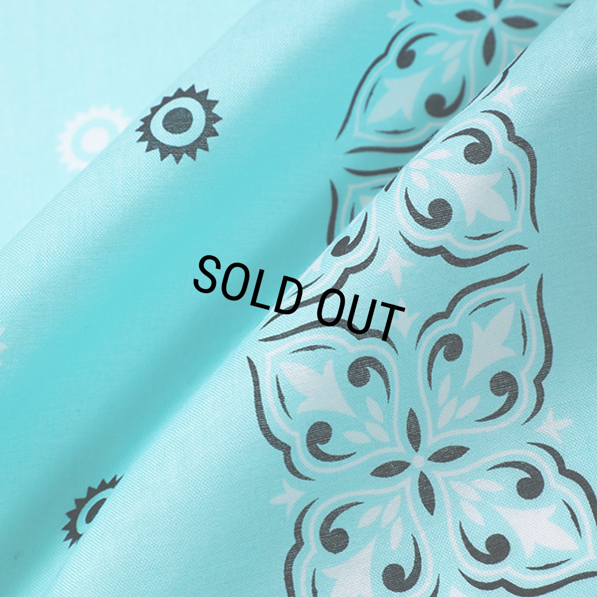 画像3: CHALLENGER/HIBISCUS BANDANA（LT BLUE）［ハイビスカスバンダナ-24春夏］ (3)