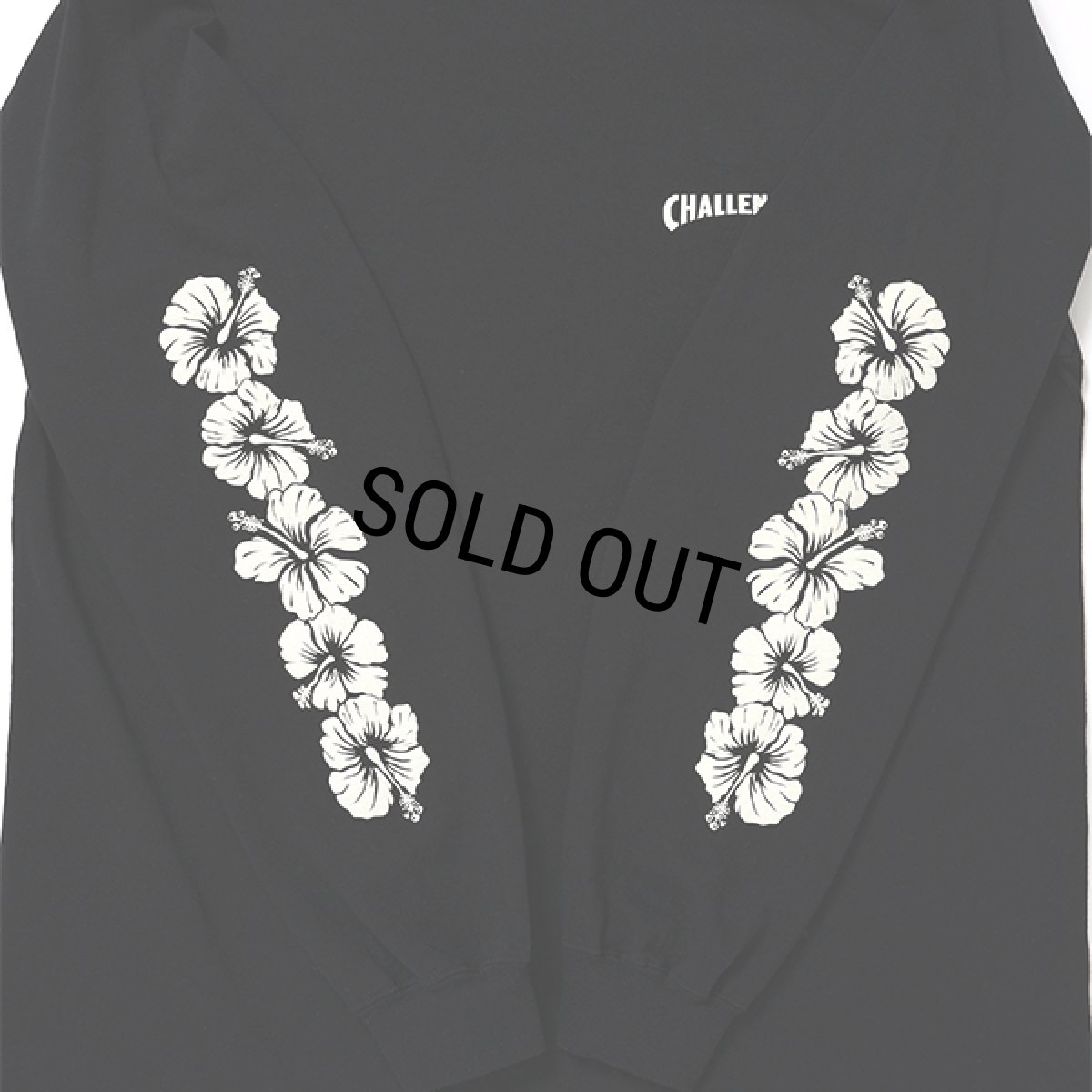 画像3: CHALLENGER/L/S HIBISCUS TEE（BLACK）［プリント長袖T-24春夏］ (3)