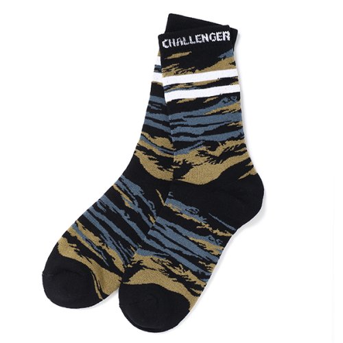 他の写真1: CHALLENGER/CAMO SOCKS（TIGER CAMO）［カモソックス-24春夏］