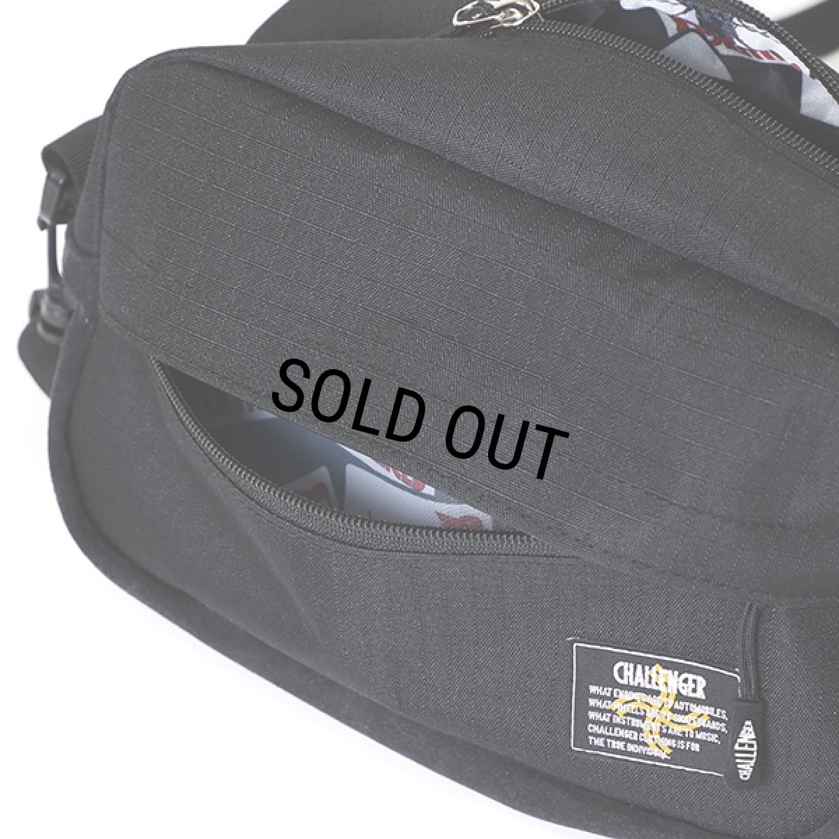 画像9: CHALLENGER/NYLON SHOULDER POUCH（BLACK）［ナイロンショルダーポーチ-24春夏］ (9)