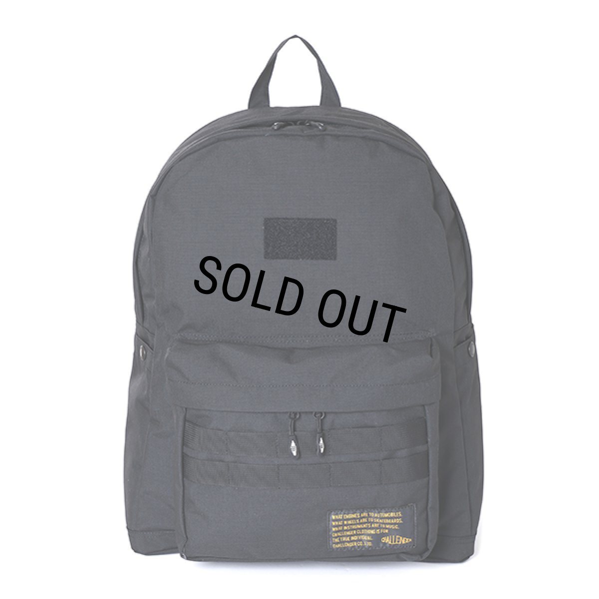 画像1: CHALLENGER/MILITARY BACKPACK（BLACK）［ミリタリーバックパック-24春夏］ (1)