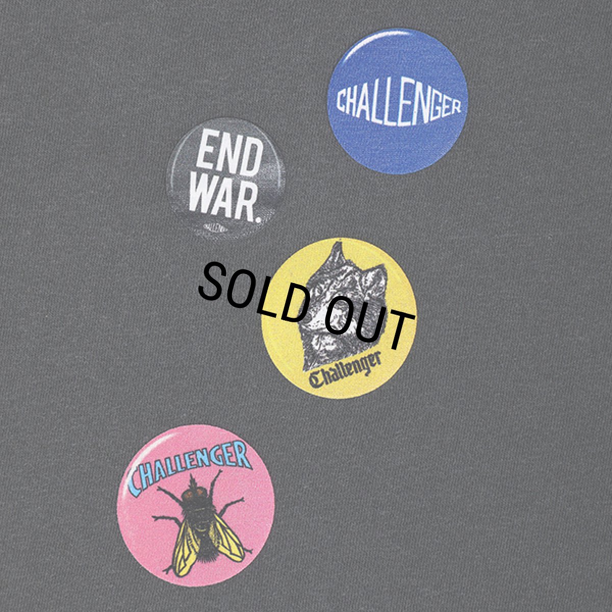 画像4: CHALLENGER/BADGE TEE（BLACK）［刺繍+プリントT-24春夏］ (4)