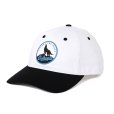 画像1: CHALLENGER/WOLF FIELD CAP（WHITE/BLACK）［ウルフフィールドキャップ-24春夏］ (1)