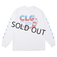 CHALLENGER/L/S ICECREAM TEE（WHITE）［プリント長袖T-24春夏］