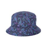 CHALLENGER/PAISLEY HAT（CHARCOAL/PURPLE）［ペイズリーハット-24春夏］