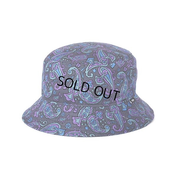 画像1: CHALLENGER/PAISLEY HAT（CHARCOAL/PURPLE）［ペイズリーハット-24春夏］