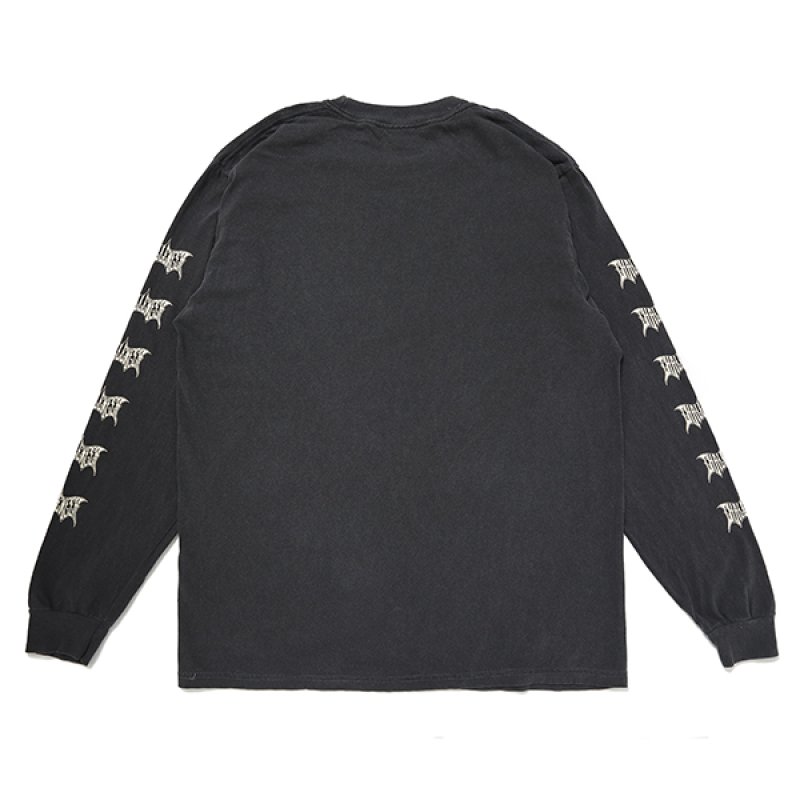画像2: CHALLENGER/L/S BAT TEE（BLACK）［プリント長袖T-24春夏］