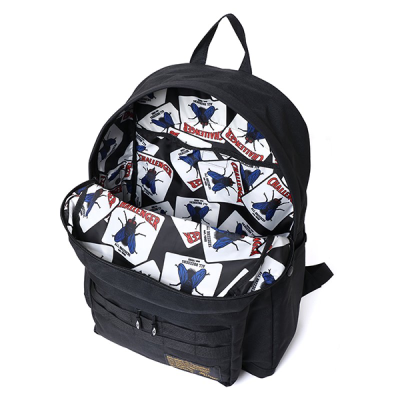 画像3: CHALLENGER/MILITARY BACKPACK（BLACK）［ミリタリーバックパック-24春夏］