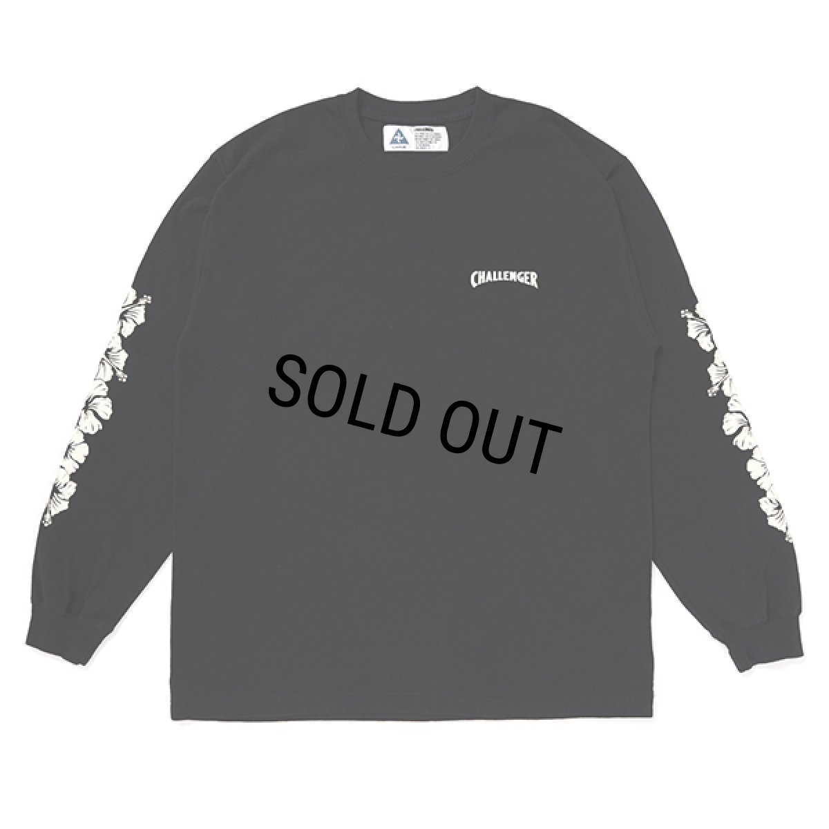 画像2: CHALLENGER/L/S HIBISCUS TEE（BLACK）［プリント長袖T-24春夏］ (2)