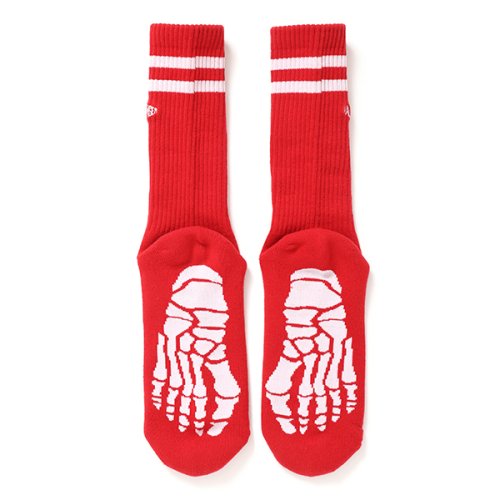 他の写真2: CHALLENGER/SKULL FOOT SOCKS（RED）［スカルフットソックス-24春夏］