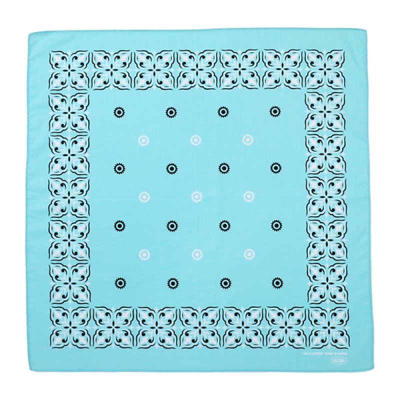 画像1: CHALLENGER/HIBISCUS BANDANA（LT BLUE）［ハイビスカスバンダナ-24春夏］