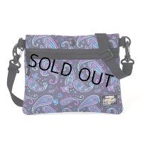 CHALLENGER/PAISLEY SACOCHE（CHARCOAL/PURPLE）［ペイズリーサコッシュ-24春夏］